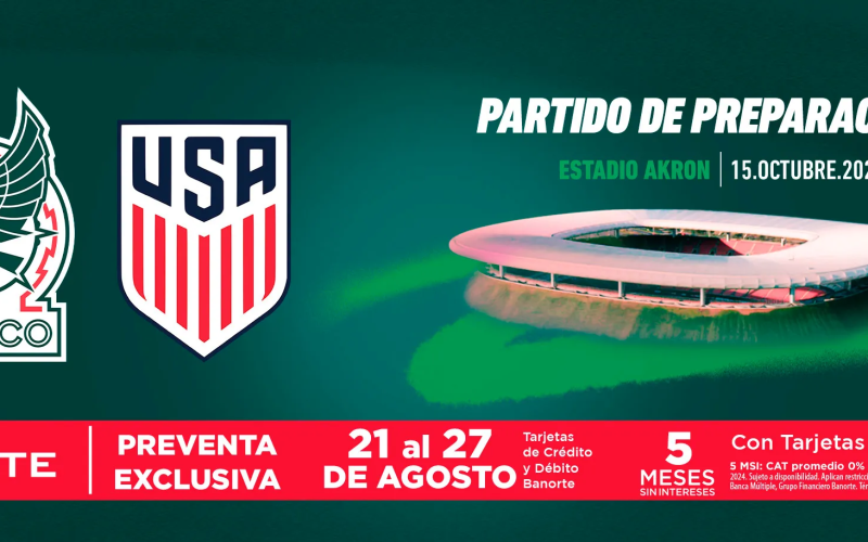 Boletos para México vs Estados Unidos en Guadalajara (Estadio Akron)